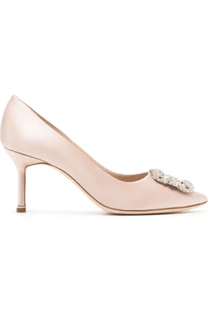 Manolo Blahnik Escarpins Hangisi 70 mm à boucle ornée de cristal