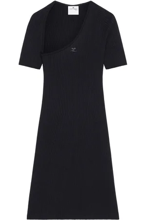 Courrèges Robe en maille nervurée