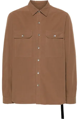 Rick Owens Chemise en coton à boutonnière
