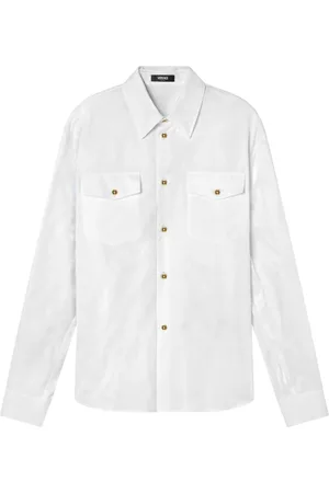 VERSACE Polo à motif Barocco en jacquard