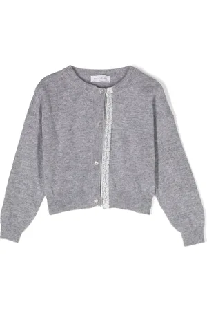 MONNALISA Cardigan en laine à boutons cœur