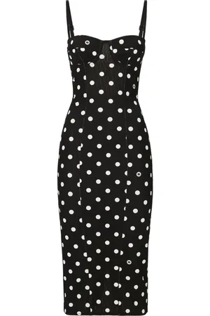 Dolce & Gabbana Robe mi-longue à pois