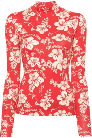 Marine Serre T-shirt imprimé