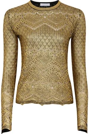 Paco rabanne Haut en maille métallisée