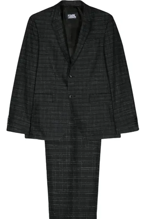 Karl Lagerfeld Costume boutonné à carreaux
