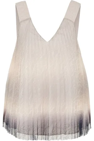 Armani Exchange Blouse plissée à effet dégradé