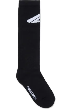 Dsquared2 Chaussettes à logo intarsia