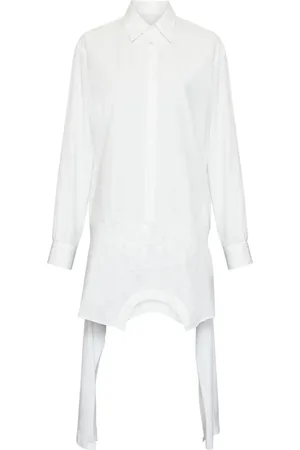 Maison Margiela Robe-chemise à design asymétrique