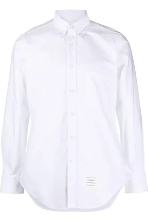 Thom Browne Chemise en coton à boutonnière