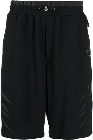 Philipp Plein Short de sport à rayures