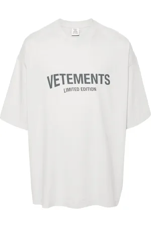 Vetements T-shirt en coton à logo imprimé