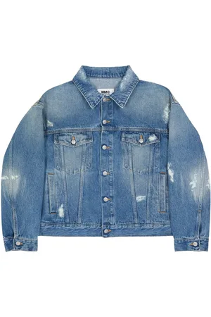 Maison Margiela Veste en jean à effet usé