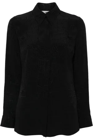 Elisabetta Franchi Blouse à logo en jacquard