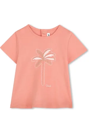 Chloé T-shirt en coton à logo brodé