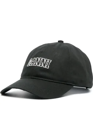 Ganni Casquette en coton à logo brodé