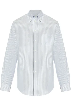 Bally Chemise en lin à fines rayures