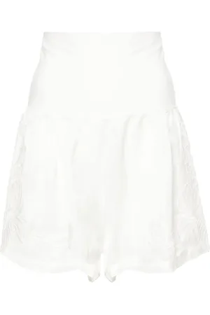 Maurizio Mykonos Short à empiècement en dentelle