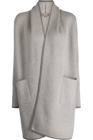 N.PEAL Cardigan en cachemire à chevrons