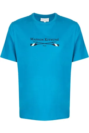 Maison Kitsuné T-shirt en coton à logo brodé