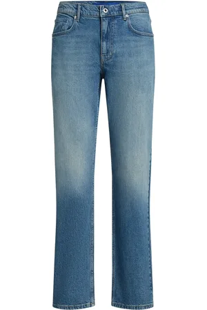 Karl Lagerfeld Jean droit à effet délavé