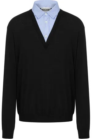 Moschino Pull superposé à logo imprimé
