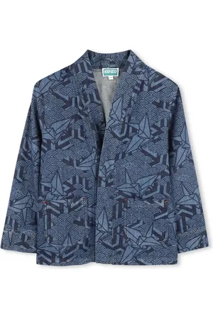 Kenzo Veste en jean à motif abstrait