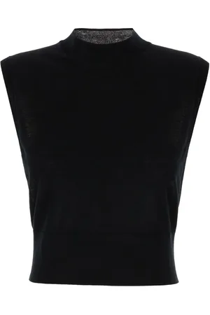 Sportmax Haut en maille à design sans manches