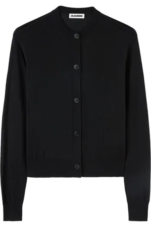 Jil Sander Cardigan en maille fine à col rond