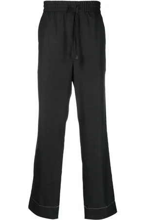 BRIONI Pantalon en laine à lien de resserrage