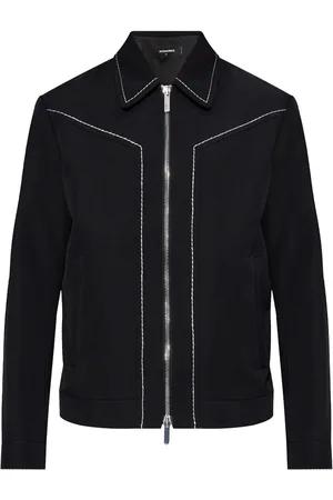 Dsquared2 Veste en laine à détails de coutures
