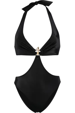 Roberto Cavalli Maillot de bain à serpent métallisé
