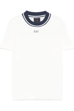 FAY T-shirt à logo brodé