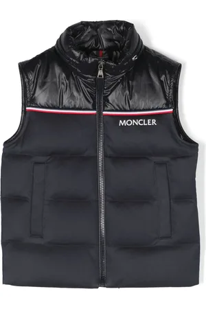 Moncler Gilet zippé à logo imprimé