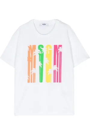 Msgm T-shirt en coton à logo imprimé
