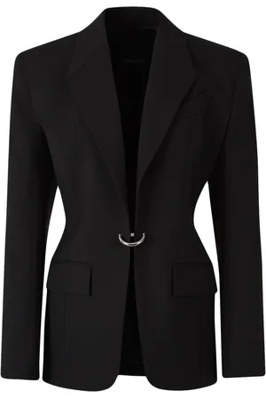 MUGLER Blazer à détails de piercings