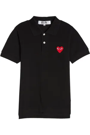 Comme des Garçons Polo en coton à logo appliqué