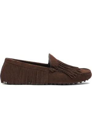 Scarosso Mocassins en daim à franges