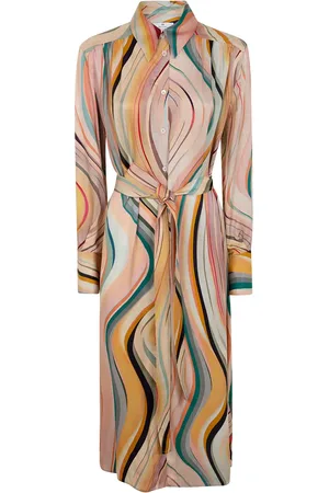 Paul Smith Robe mi-longue à imprimé abstrait