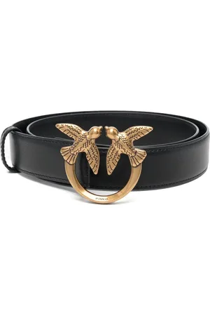 Pinko Ceinture en cuir à plaque logo