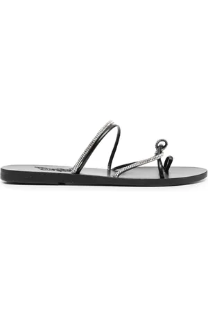 Ancient Greek Sandals Claquettes Fantasia à ornements en cristal