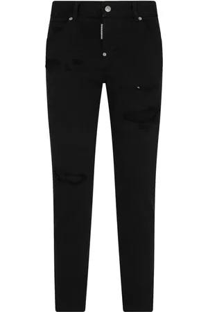 Dsquared2 Jean slim Black Bul à effet usé