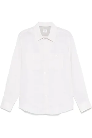 Brunello Cucinelli Chemise à tissu flammé