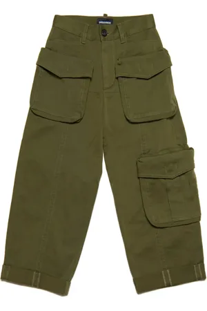 Dsquared2 Pantalon en coton à patch logo