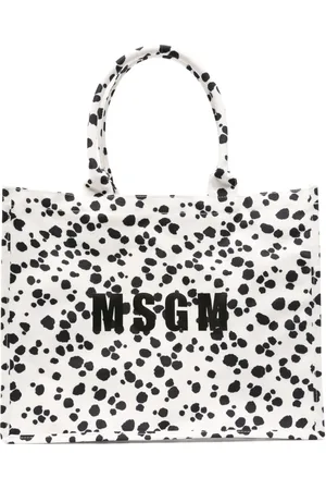Msgm Sac cabas médium à logo imprimé