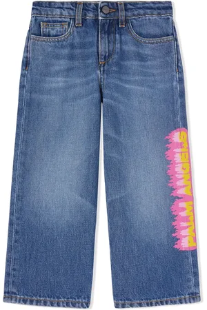 Palm Angels Jean ample à logo imprimé