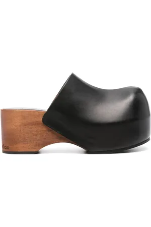 Acne Studios Mules à plateforme en bois