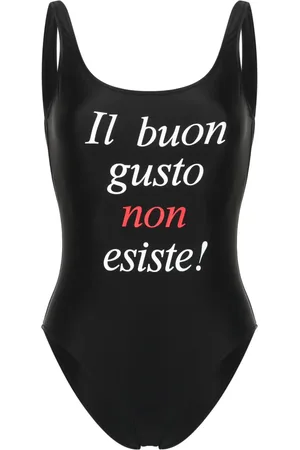 Moschino Maillot de bain à slogan imprimé