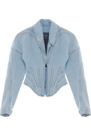 MUGLER Veste-corset en jean