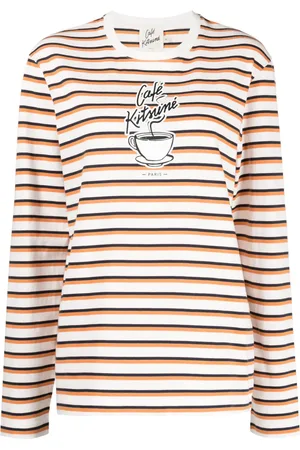 Café Kitsuné T-shirt en coton à imprimé Coffee Cup
