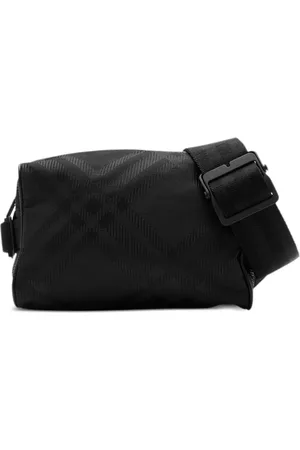 Burberry Sac banane à carreaux en jacquard